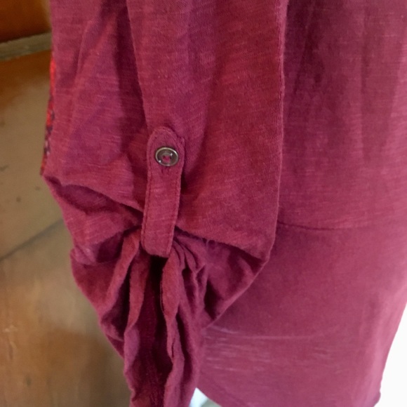 Lucky Brand Maroon Print Shirt - Picture 4 of 5